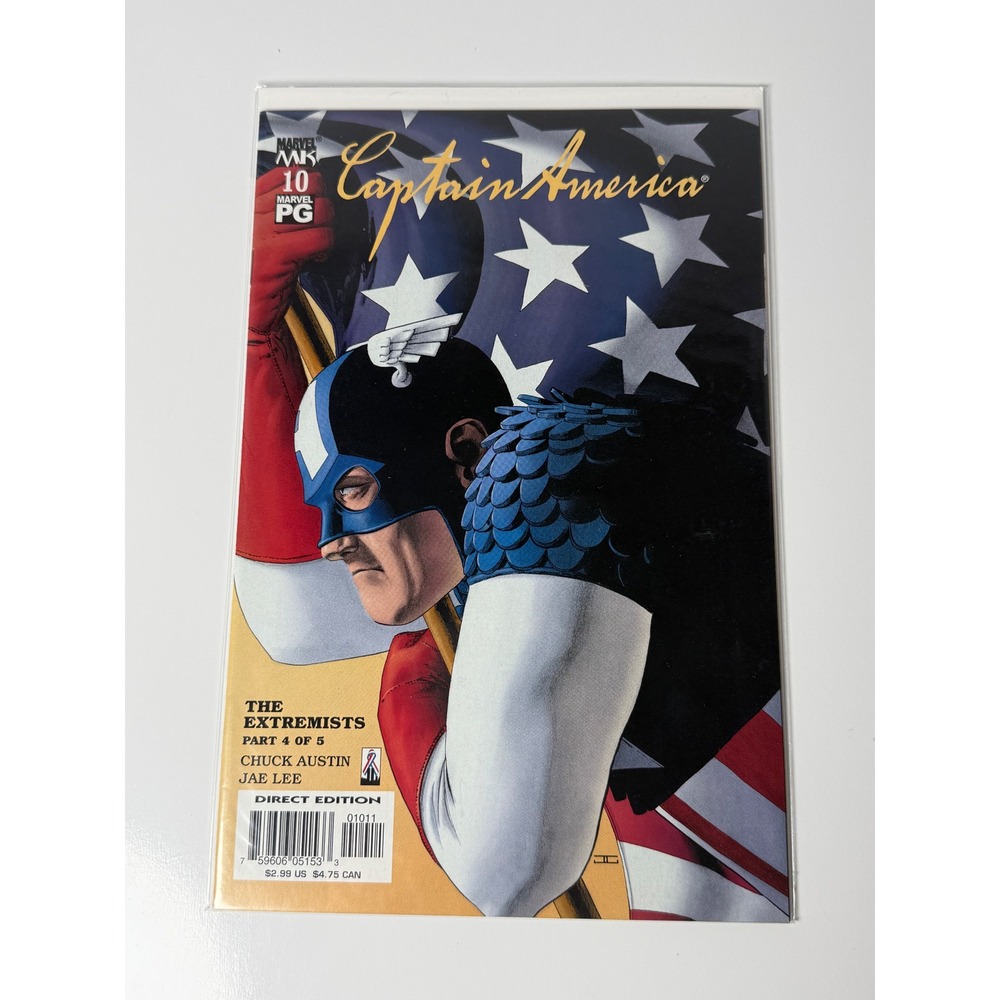 Captain America 10 Marvel Knights 2003 The Extremists Part 4 Jae Lee Cover Art